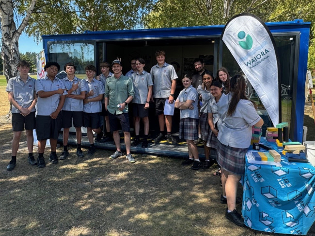 Students standing in Lab In A Box